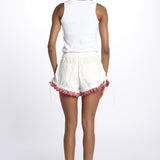 Shorts JENNA ricamo DM 1214 WHITE damson madder 