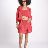 top fascia elastico MANDIBLATU CRANBERRY laraethnics 