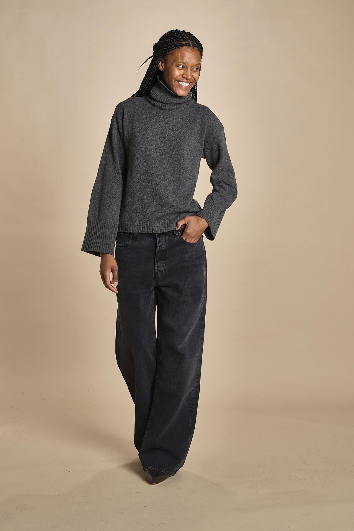 dolcevita con manica a campana by milaura. d2500895 871 GRIGIO B milaura 