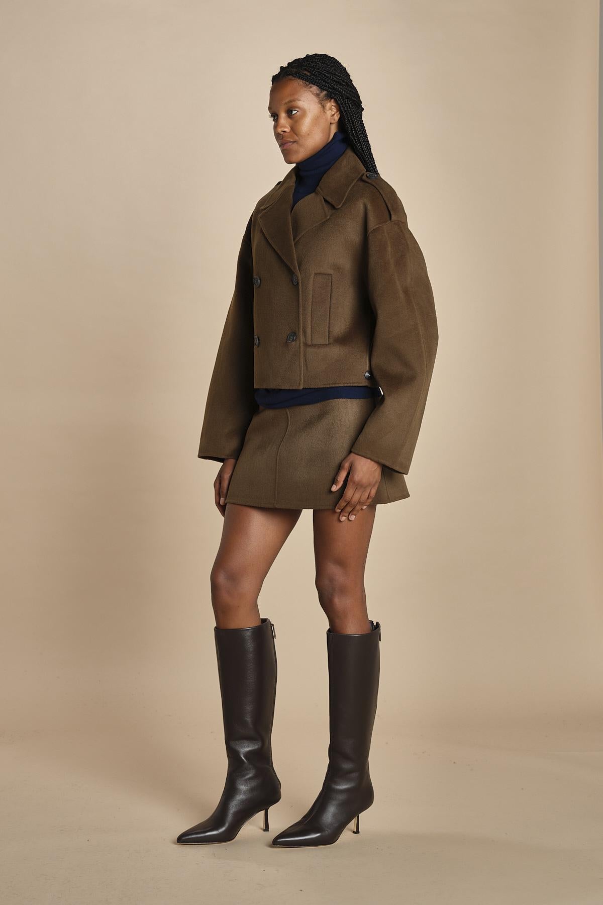 peacoat corto BERAM 1HVA25-V03738 MILITARE vanessa bruno 