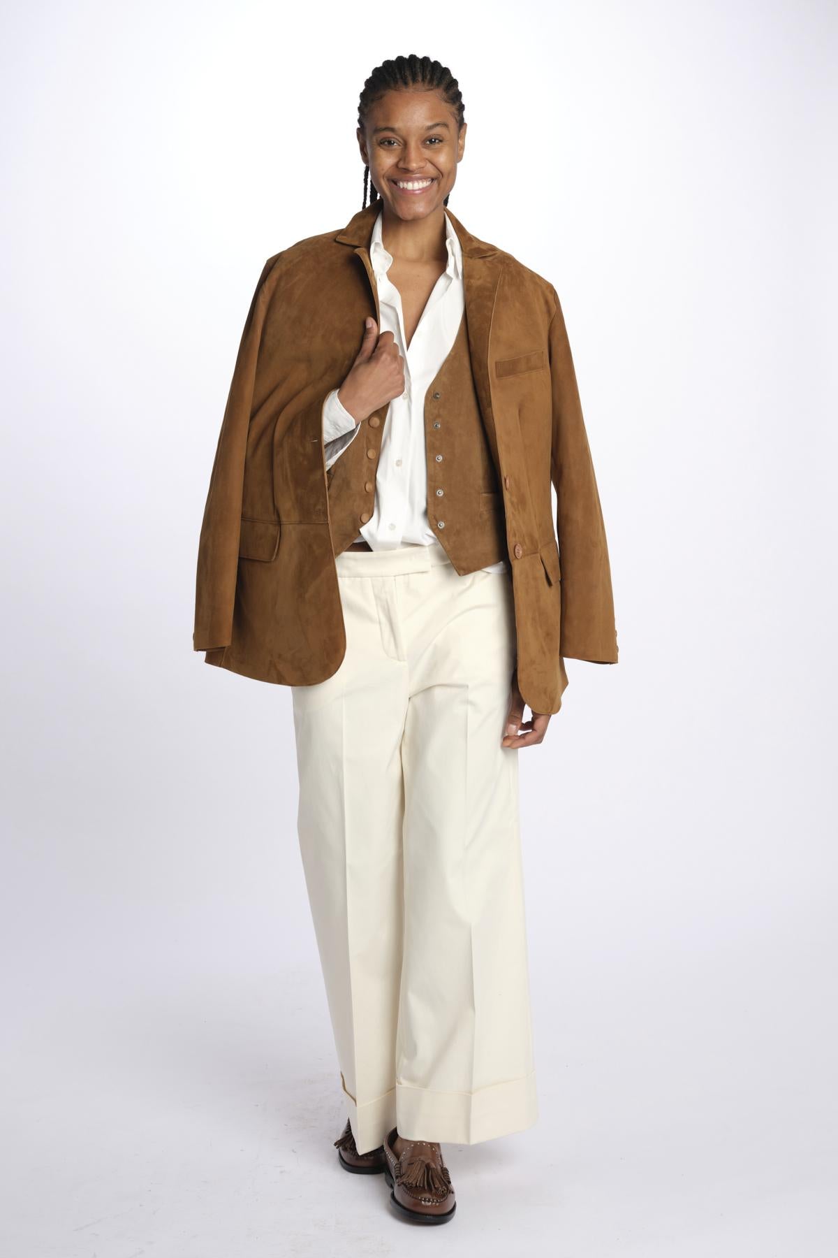 Pantalone MELODIA cropped risvolto MELODIA65254 10 quelledue 