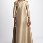 Abito lungo m/l svasato duchesse TV327 11001 co.go 