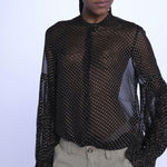 TANDY camicia nera a pois oro WWSH00582 NERO ORO zadig & voltaire 