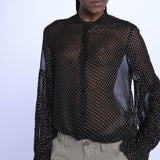 TANDY camicia nera a pois oro WWSH00582 NERO ORO zadig & voltaire 
