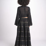 gonna lunga in lurex gessato SERENA BLACK christianzen 