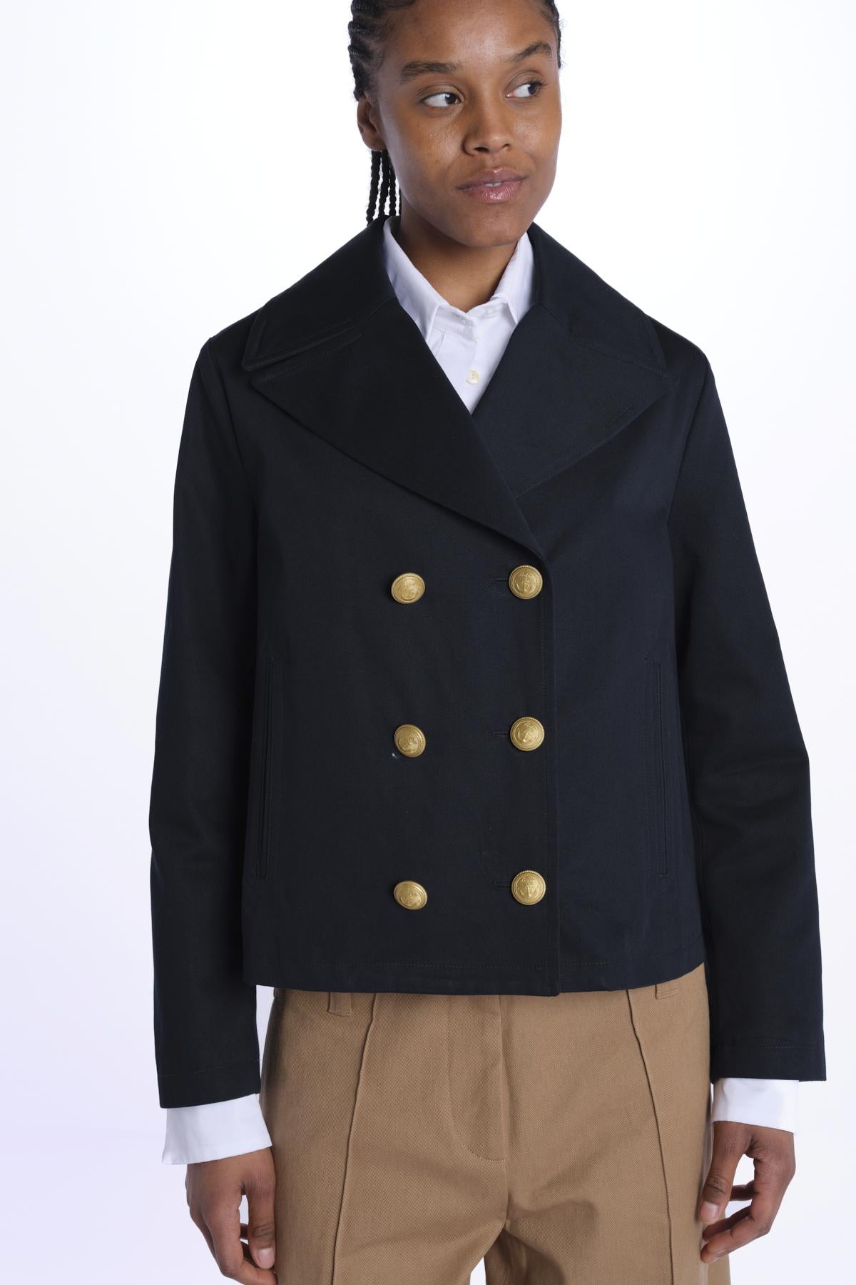 Peacoat AGLAIA corto bottoni oro 46484MIL 96191 01 sealup 