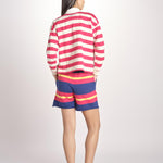 polo a righe maniche lunghe 8475-2020 THE BOXY MATCH GOR TANGO RED.CREAM mother 