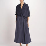 gonna lunga con elastico in popeline FORMICA 2615101072600 011 BLU weekend maxmara 