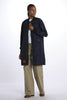 Long waterproof bomber jacket