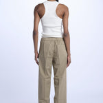 Pantalone PENSIL cotone con elastico PENSIL KHAKI true avenue 