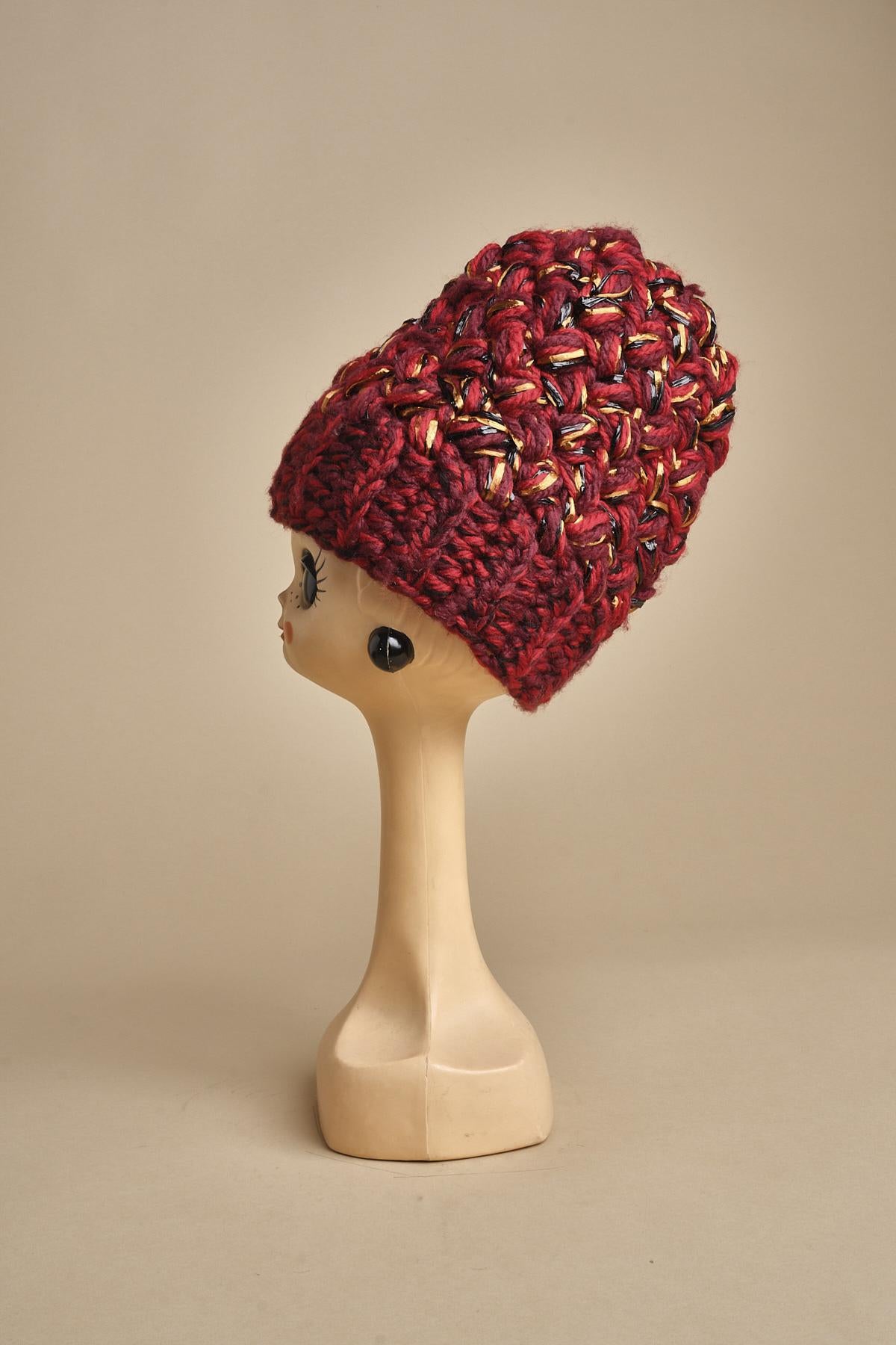 cappello lana e raffia H519 V4 exQUISITEJ 