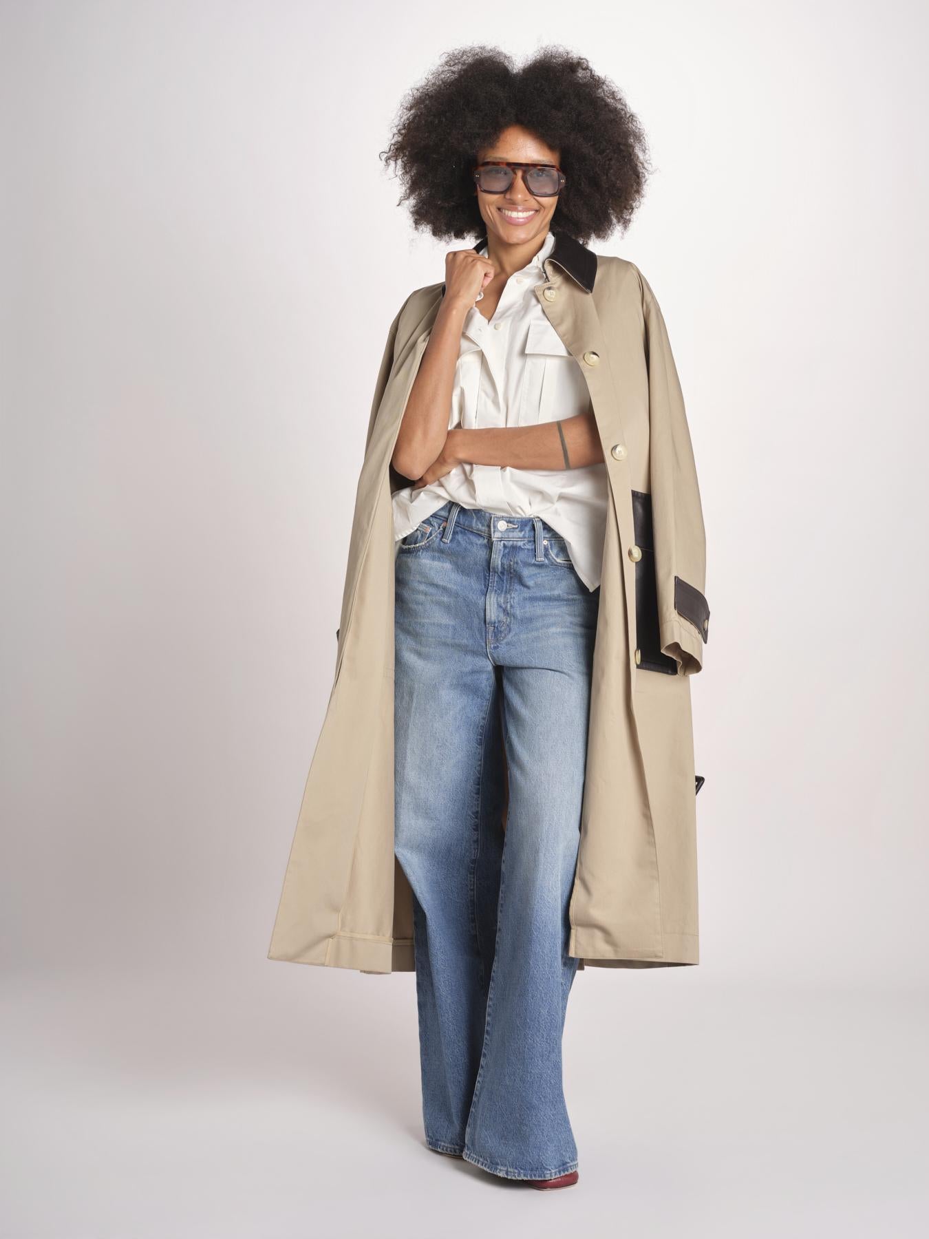 trench con tasche in pelle JF009690 DARK POWDER 1254 joseph 