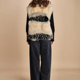 gilet in ecopelliccia AURA BEIGE mes demoiselles 