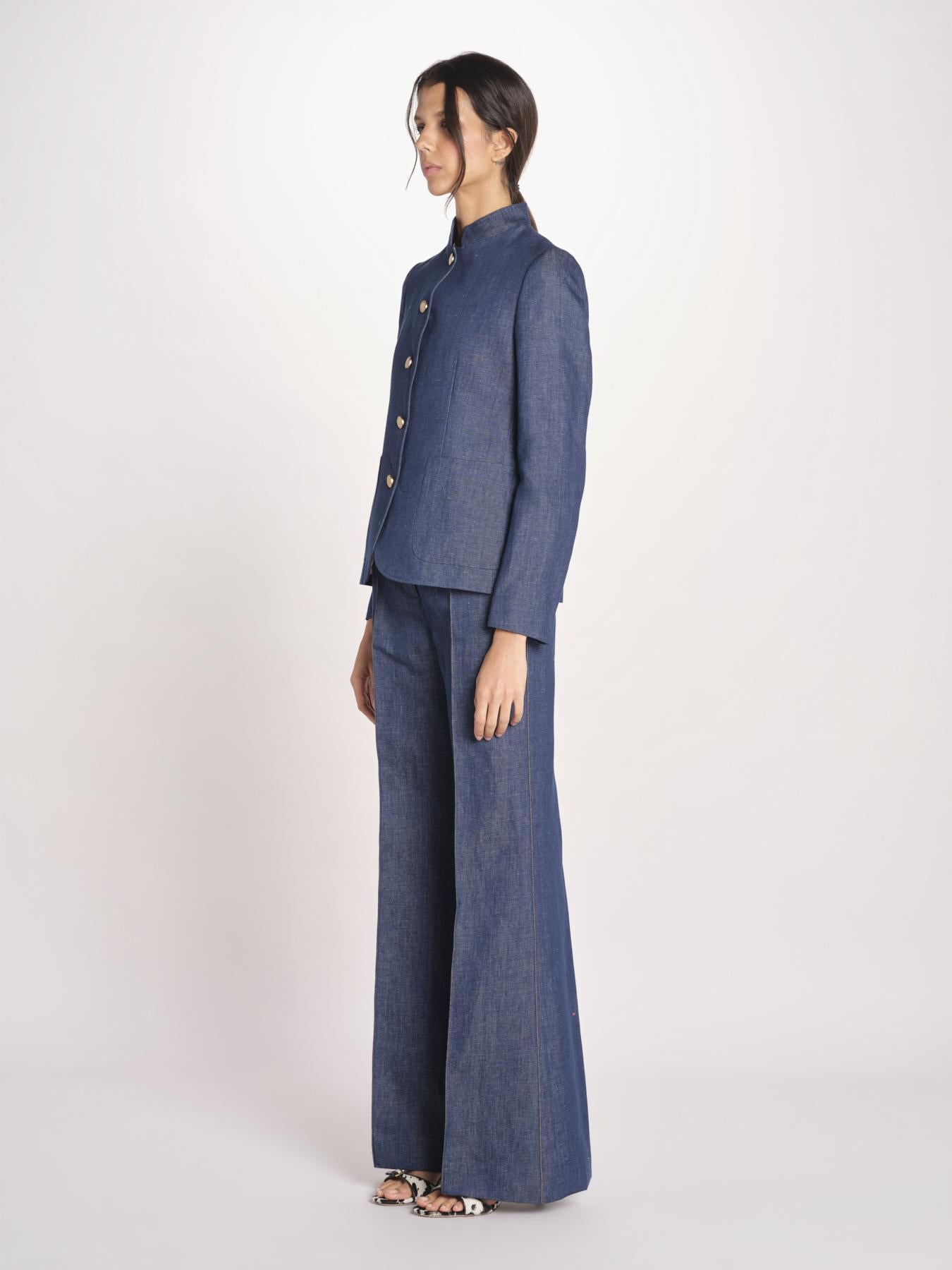 giacca guro in denim BIRGIT 33116 855 684 quelledue 