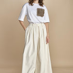 pantalone over in velluto BIRKIN MJD228_ATEX40 J0236 CREAM jejia 
