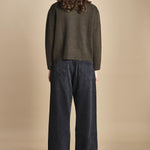 maglia girocollo con zip CESNIK KAKI ba&sh 