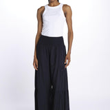 EMILE pantaloni con balze EMILE INDIGO laraethnics 