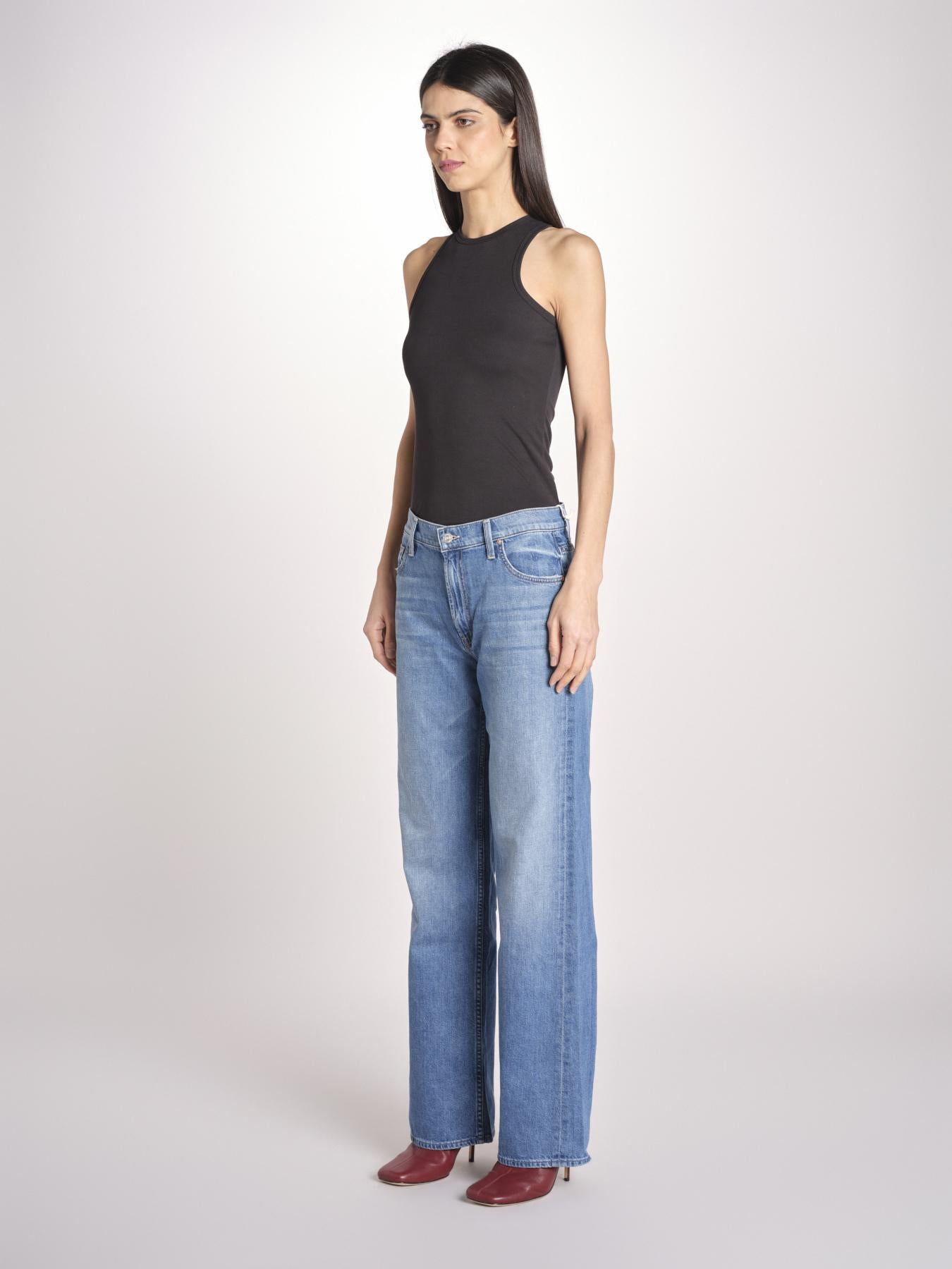 denim dritto a vita bassa 12488-1230 HUF HIT SHUFFLE mother 