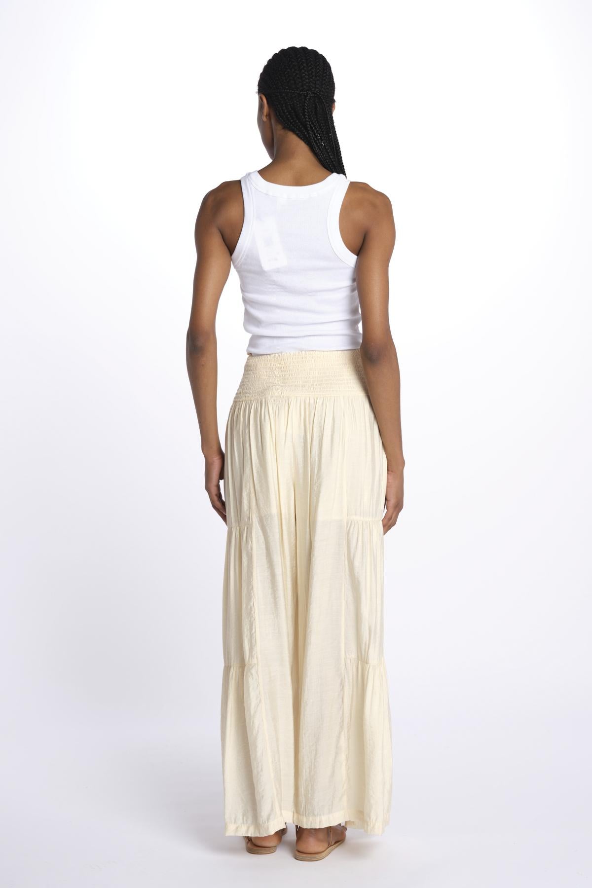 EMILE pantaloni con balze EMILE SAND laraethnics 