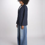 giacca due bottoni in cotone LIVI ESSELING NAVYBLUE true avenue 