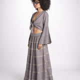 gonna lunga in lurex gessato SERENA STONE christianzen 