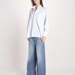 camicia a quadretti 16T524CO252 P115 WHITE ines de la fressange 
