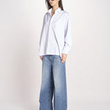 camicia a quadretti 16T524CO252 P115 WHITE ines de la fressange 