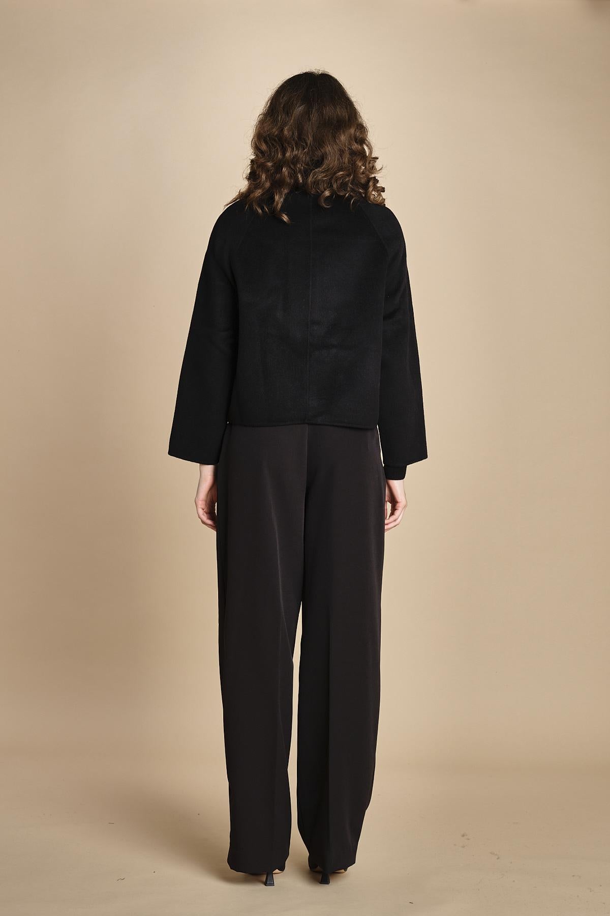 bomber in panno double BWELFRETF5 BLACK bombers original 