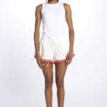Shorts JENNA ricamo DM 1214 WHITE damson madder 