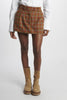Scottish pleated mini skirt