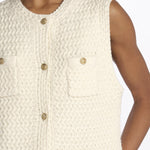 Gilet lungo uncinetto ELISABETH ECRU003 vanessa bruno 