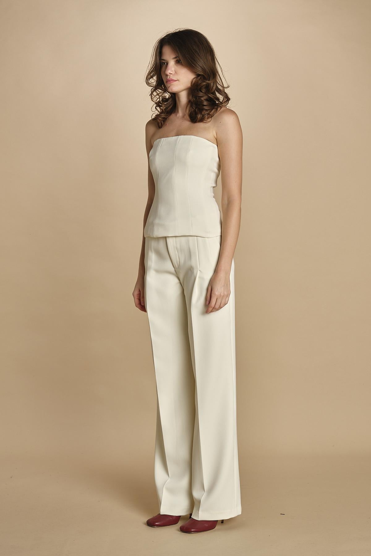 top bustier in cady 31351-313 LATTE 02 federica tosi 