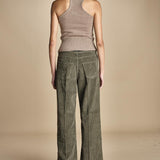 pantalone in velluto cropped ZELDA SILT true avenue 