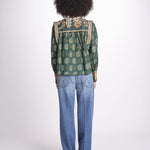 camicia m/l stampa paisley 351137 AYLA GREEN 26009 farm rio 