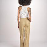 pantalone dritto in canapa MELODY L 33087 805 112 quelledue 