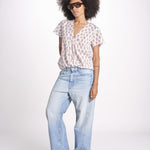 camicia a  fiori VT6319 LILAC zen ethic 
