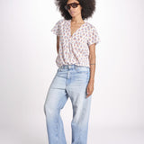 camicia a  fiori VT6319 LILAC zen ethic 