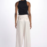 Pant PETRA 2 pinces popeline PETRA PE66 ROSA nine in the morning 