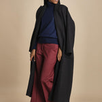 pantalone cropped con risvolto in gabardina MELODIA 652339 164 quelledue 
