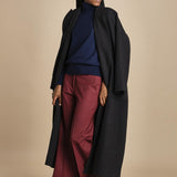 pantalone cropped con risvolto in gabardina MELODIA 652339 164 quelledue 