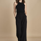 pantalone smoking PEONY ROSE IO1100X5121 BK999 ivy oak 