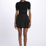 Minigonna BELEN taffetas 176 BLACK sea ny 