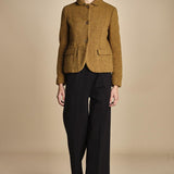 pantalone con elastico in punto milano PENSIL BLACK true avenue 