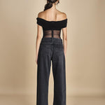 LIBRA BODYSUIT body in jersey con spalle fuori LIBRA BLACK undress code 