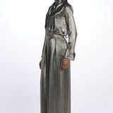 Pantalone seta lurex A18FP10 SILVER martin grant 