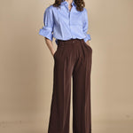 camicia uomo in oxford 15T524CO289 P231 LIGHT BLUE ines de la fressange 