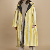 piumino lungo. 90110 MONACO RIGHE sittingsuit 