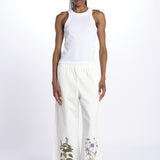Pant VOLANTE ricamo fiore 2515131112600 001 weekend maxmara 