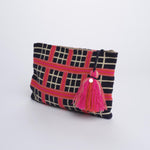 PELICAN bustina a quadretti G12W-0003-3018 DARK BLU PINK guanabana 