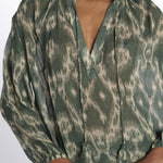Camicia stampa geometrica MENAELLE KAKI ba&sh 